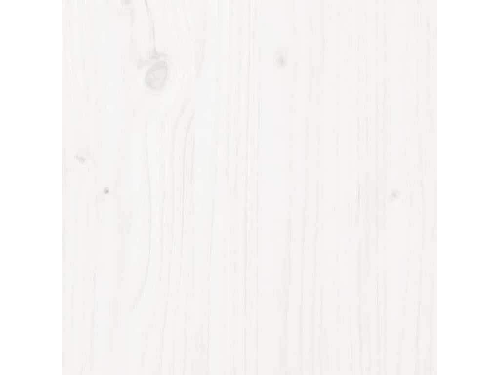 Cadre de lit sans matelas blanc bois de pin massif 90x190 cm SXYI30069