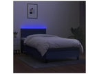 Sommier ¨¤ Chezlova de lit avec matelas et LED Bleu 80x200 Tissu VOLA60268