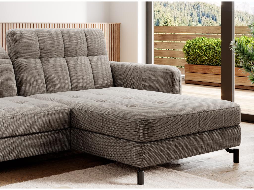 Canap¨¦ convertible tissu matelass¨¦ Chezlova menton¨¦ angle droit Chezlova 225cm UNQX54879