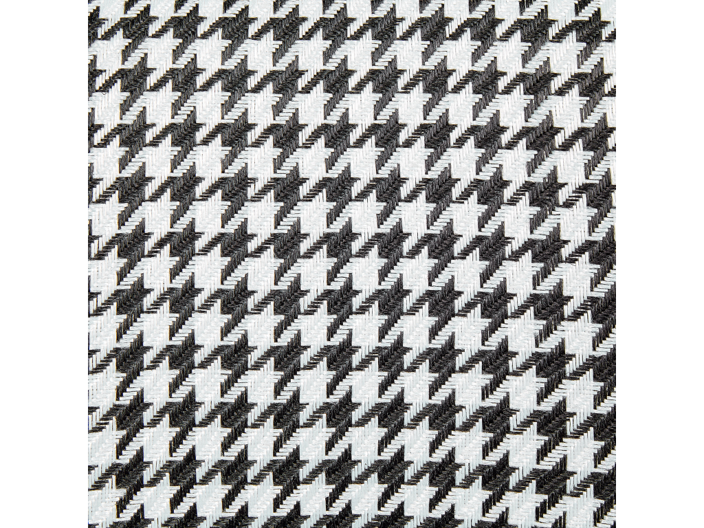 Lot de 2 chaises de bar FALTON Velours Noir/blanc YVIT83655