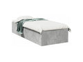 Cadre de lit gris b¨¦ton 90x190 bois d'ing¨¦nierie HYJA48713