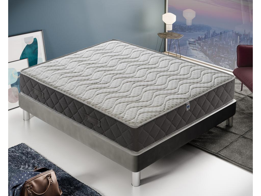 Matelas m¨¦moire de forme - 11 zones de confort - Housse Silver Safe 70x190 cm NPON51241