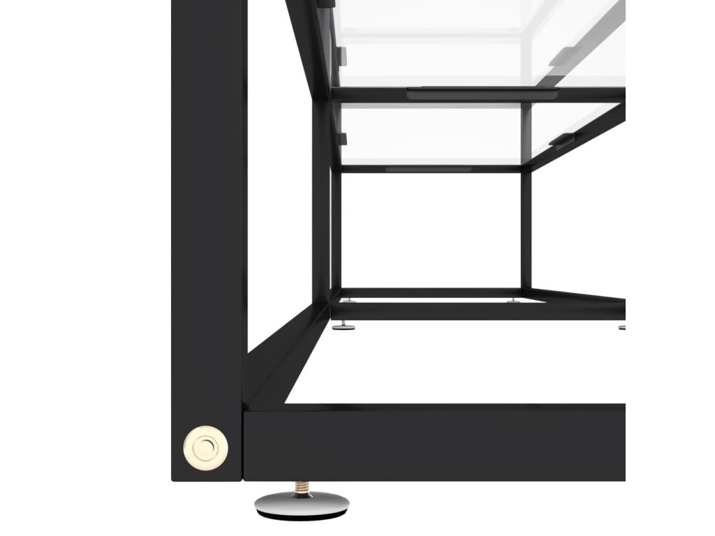 Meuble TV Transparent 220x40x40,5 cm Verre tremp¨¦ YJKJ31446