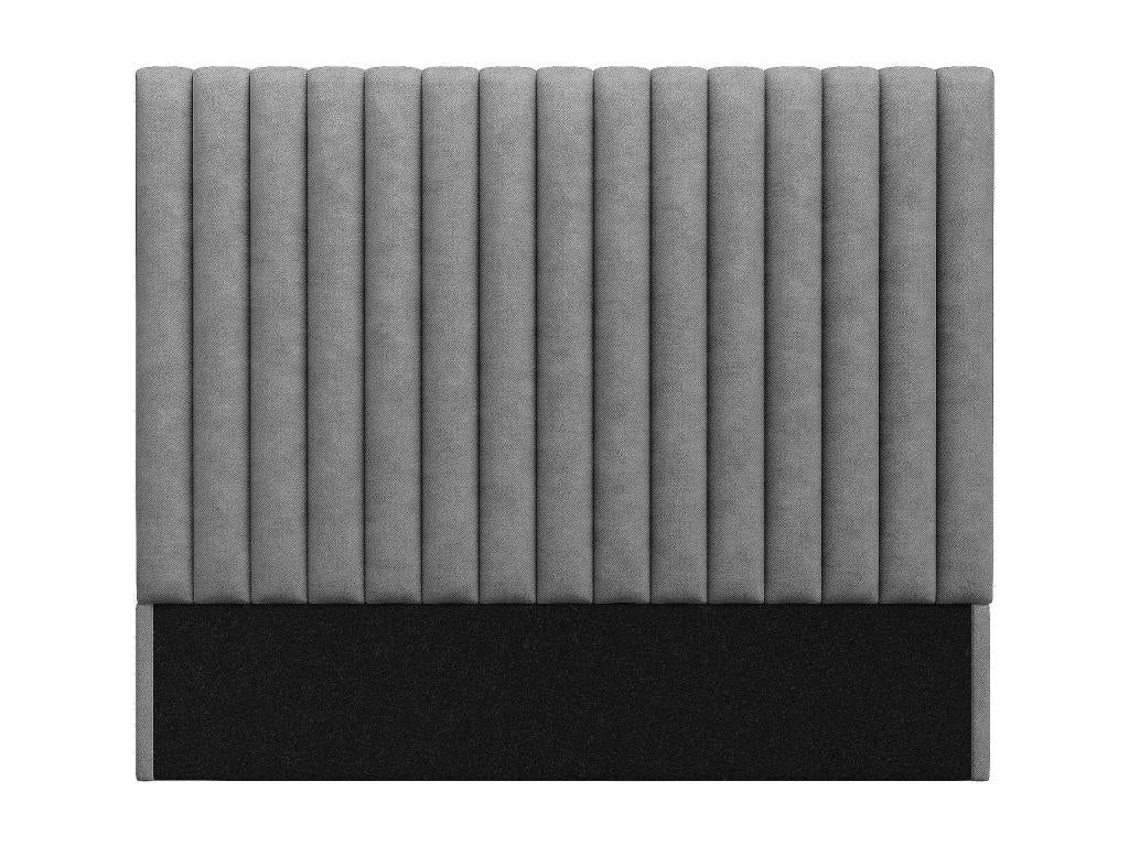 Tête de lit coutures verticales - 170 cm - Tissu - Gris- Artigeo COMO12985