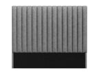 Tête de lit coutures verticales - 170 cm - Tissu - Gris- Artigeo COMO12985
