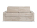 Canapé 4 places convertible express en velours c?tel¨¦ beige - Couchage 160 cm - Matelas 18 cm - Decohaute IQPA76687