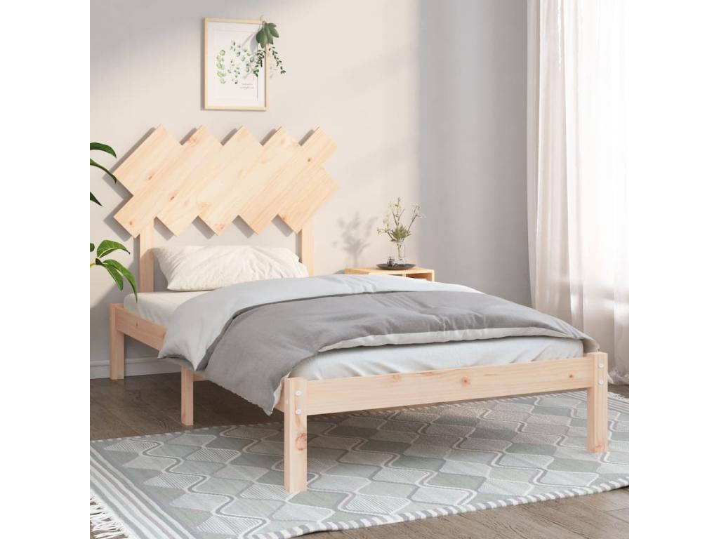 Cadre de lit 100x200 cm Bois massif FQZG94400