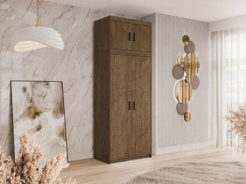 Armoire Artigeo 103 Lefkas ch¨ºne 246x90x53cm Portes d'armoire Avec des charni¨¨res RPEO32404