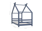 Cadre de lit d'enfant Gris Bois de pin massif 80x160 cm RHRZ56789
