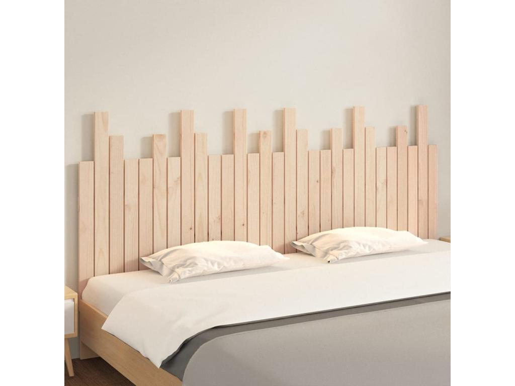Tête de lit murale 185x3x80 cm Bois massif de pin CBPF96865