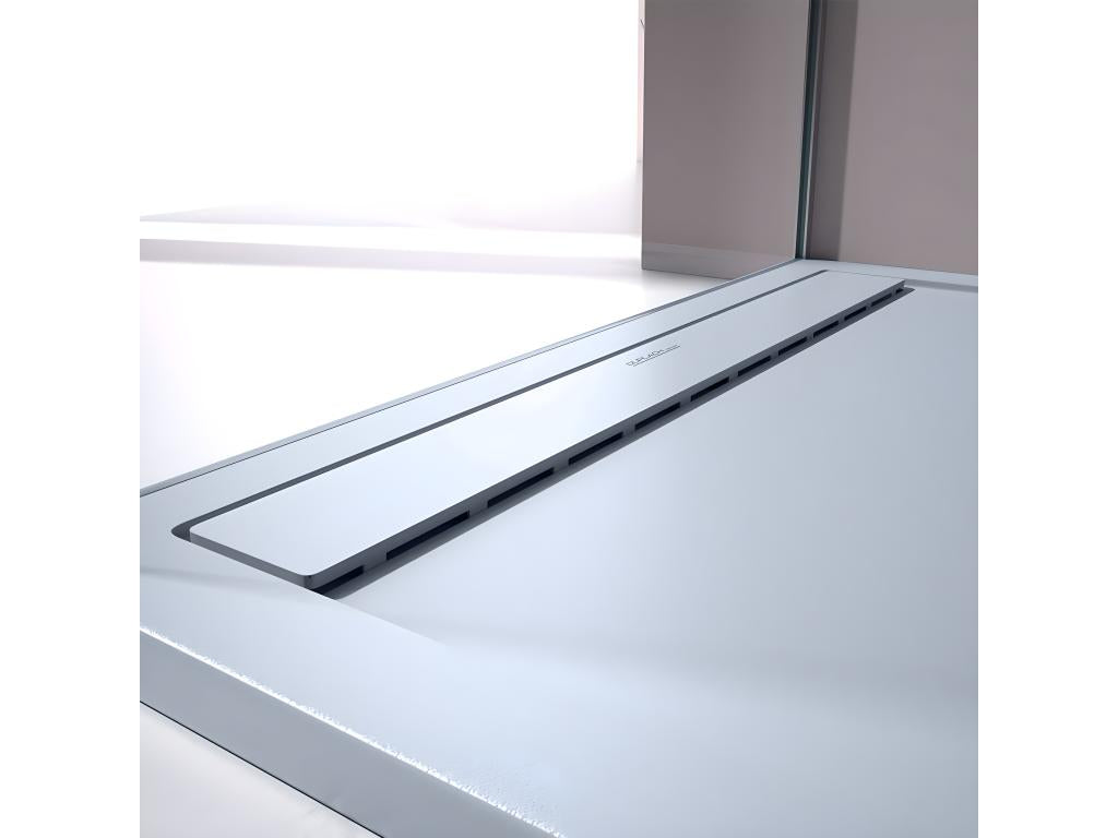 Receveur de douche Gris finition Lisse Artigeo SMART grille de couleur - 160x80 cm ZMOW16339