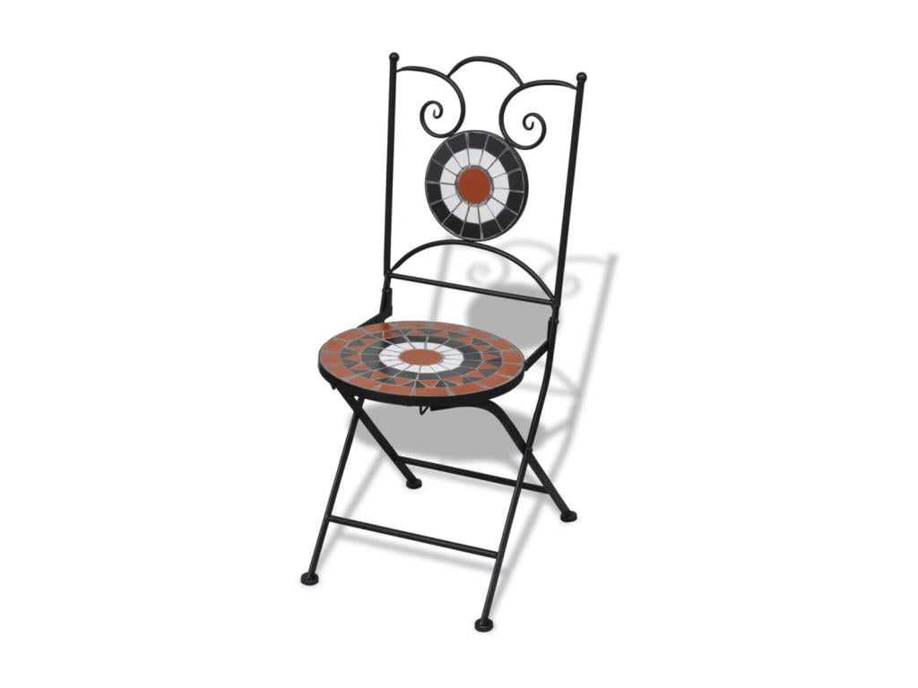 Chaises pliables de Artigeo 2 pièces Céramique Terre cuite et blanc IBSA46573