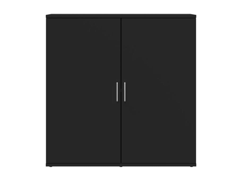 Buffet noir 79x38x80 cm bois d'ing¨¦nierie CPPC49105