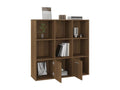 Armoire ¨¤ livres Ch¨ºne marron 98x30x98 XHRU77631