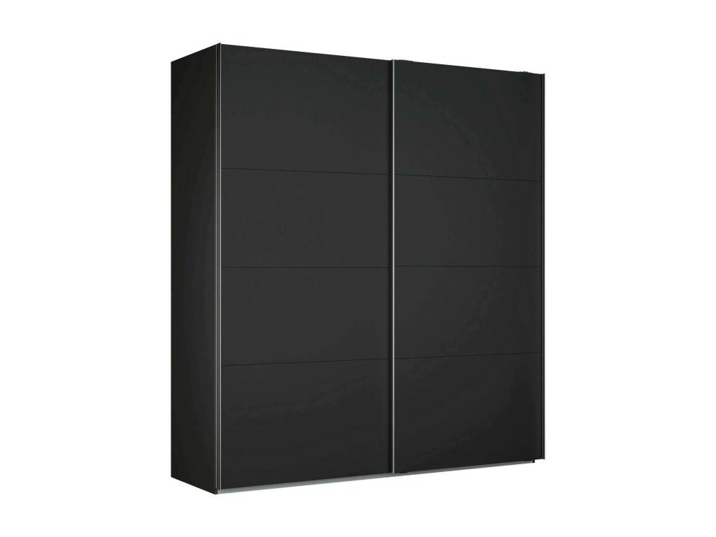 Armoire polyvalente ¨¤ 2 portes Chezlova Meubles multifonctionnels Casier ¨¤ chaussures Support ¨¤ chaussures pour armoire 200x60 h219 cm Noir FXIJ80779