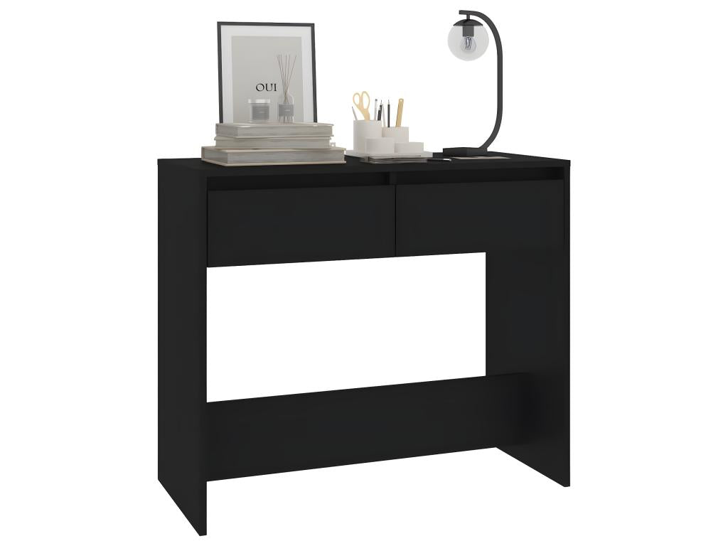 Table console Noir 89x41x76.5 Acier IQKU86201
