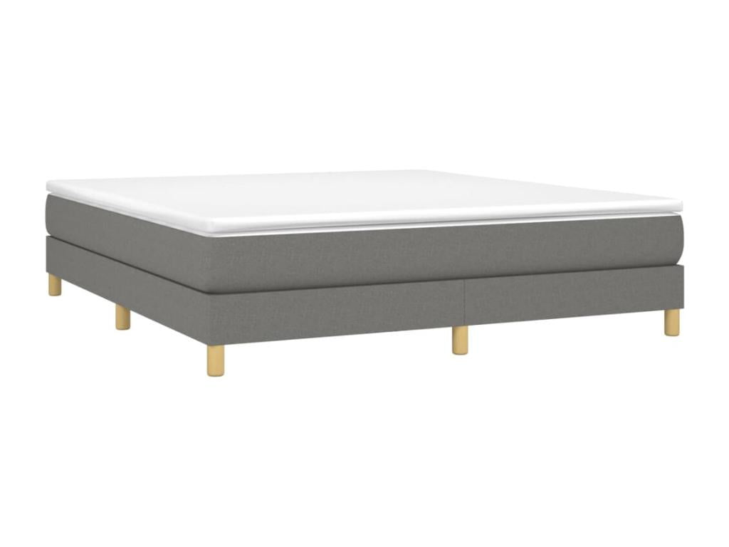 Sommier ¨¤ Artigeo de lit avec matelas Gris fonc¨¦ 180x200cm Tissu PEYD88354