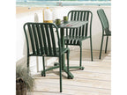 Chaise design de terrasse en aluminium vert fonc¨¦ LIXS44867