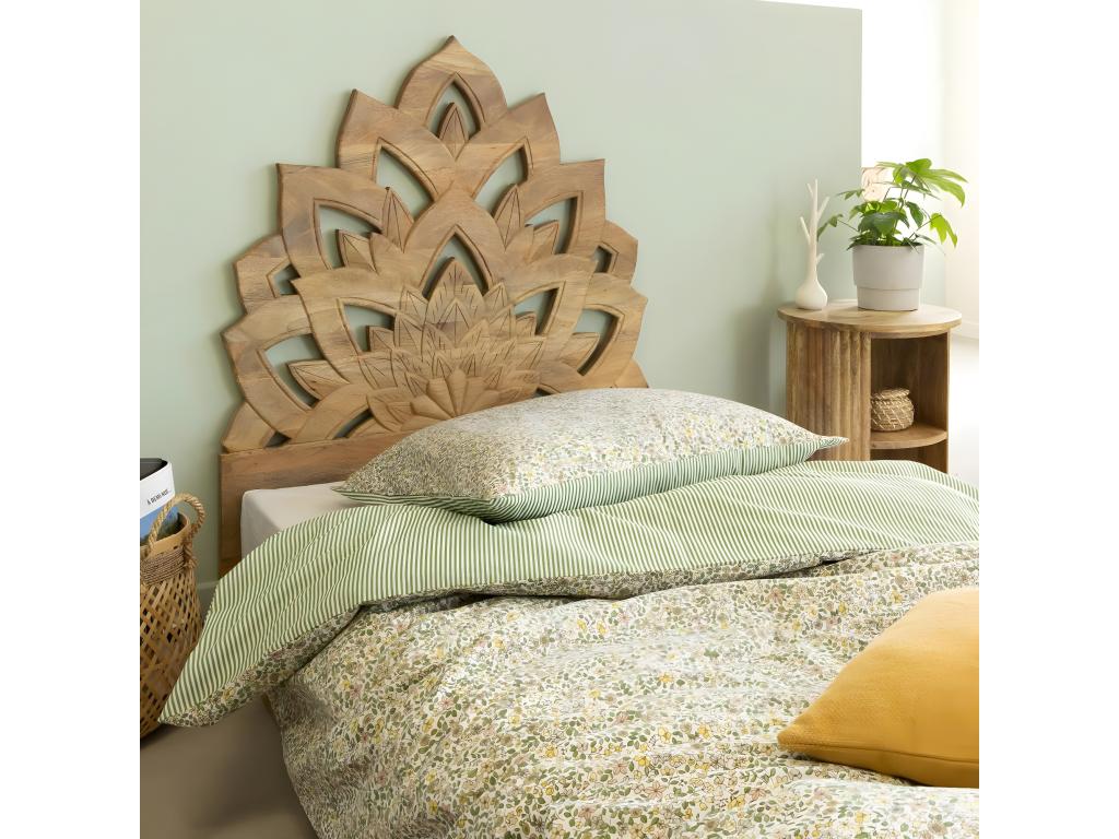 Tête de lit Chezlova en bois de manguier sculpt¨¦ 90 cm Chezlova PIAV47696