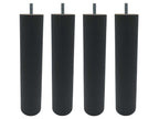 4 pieds cylindriques bois anthracite 20 cm ADVO44406