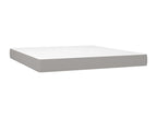 Lit ¨¤ sommier tapissier avec matelas Gris clair 160x200cm Tissu WEOT16164