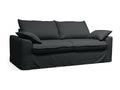 Canap¨¦ convertible en tissu 3 places gris YOAT32770