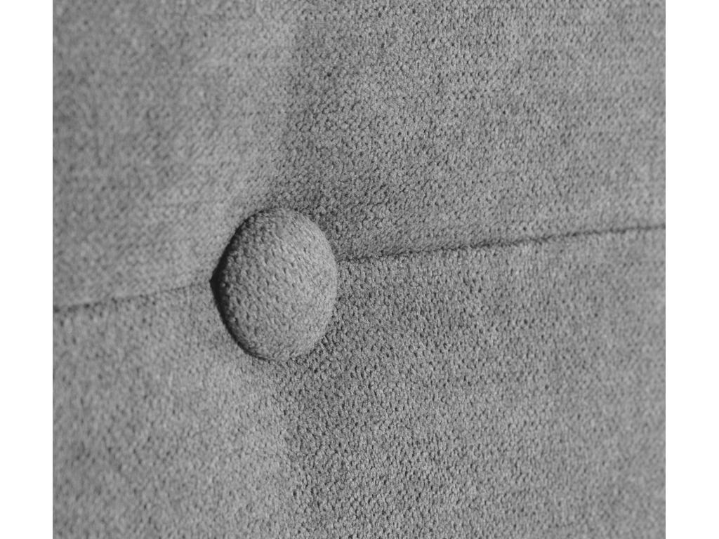 Artigeo Tête de lit en tissu Aqualine avec Boutons 135x50cm Lits 120/135 - Gris DDPA17798