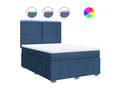 Sommier ¨¤ Artigeo de lit avec matelas Bleu 140x200 cm Tissu XMMY45532
