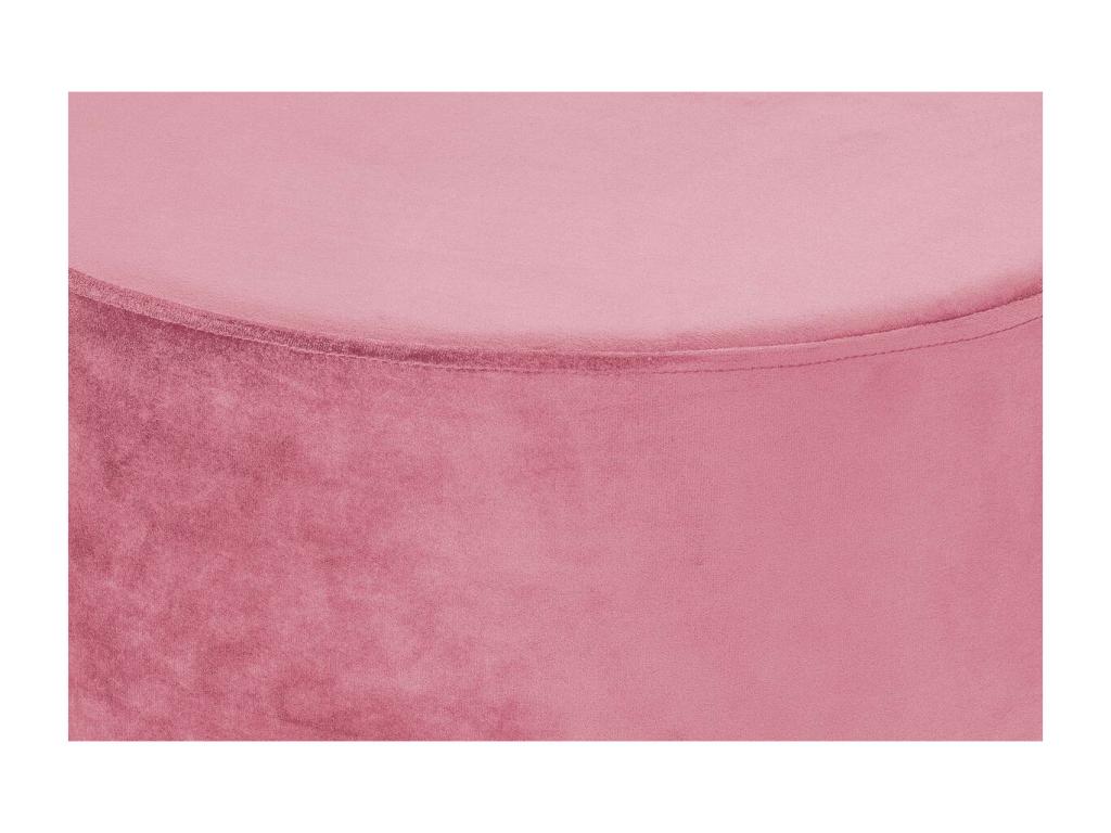 Pouf Rond D¨¦co Chezlova 55cm Rose Fonc¨¦ HUDK51017