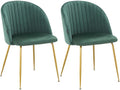 Chaise de salle ¨¤ mangeoire Chezlova 2pk vert fonc¨¦ DNWA45356