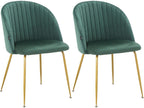 Chaise de salle ¨¤ mangeoire Chezlova 2pk vert fonc¨¦ DNWA45356