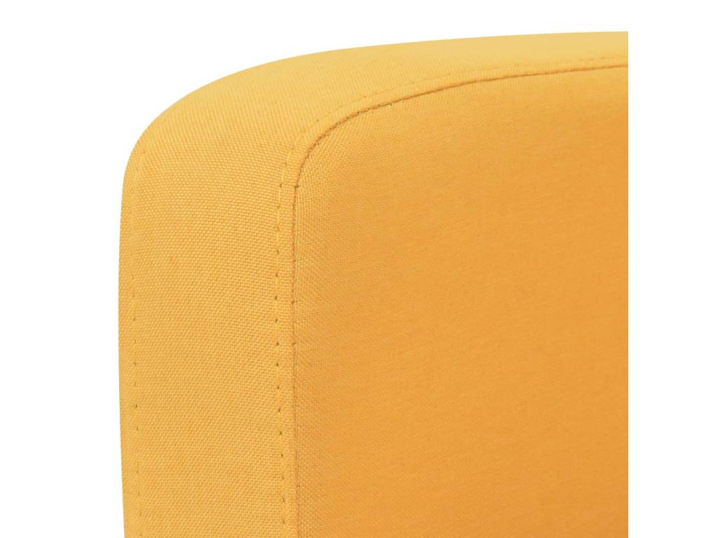 Canapé 2 places de jaune 135x65x76 cm 02 0020022 CKQP64212