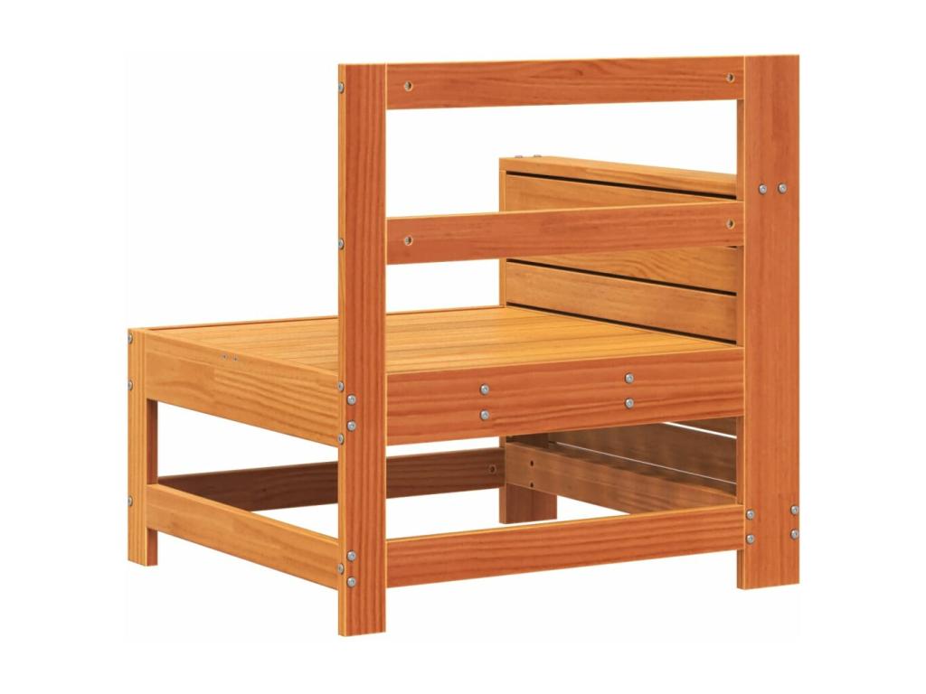 Canap¨¦ de jardin accoudoir avec table d'appoint bois massif pin WCSE68796