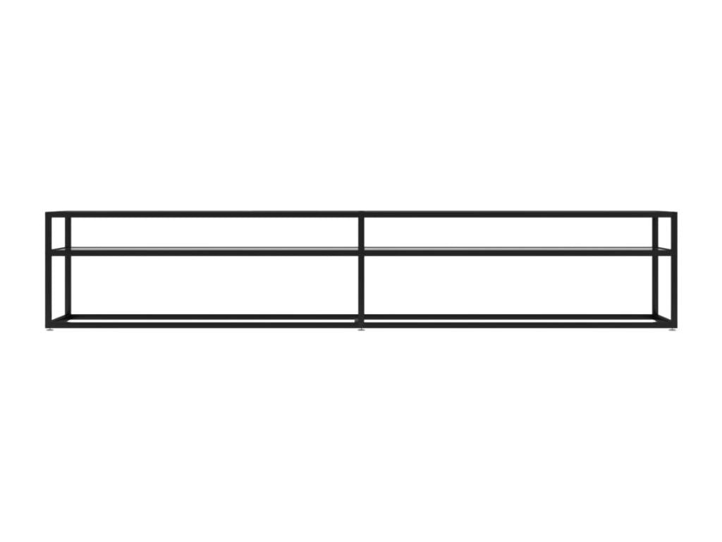 Meuble TV Transparent 220x40x40,5 cm Verre tremp¨¦ YJKJ31446