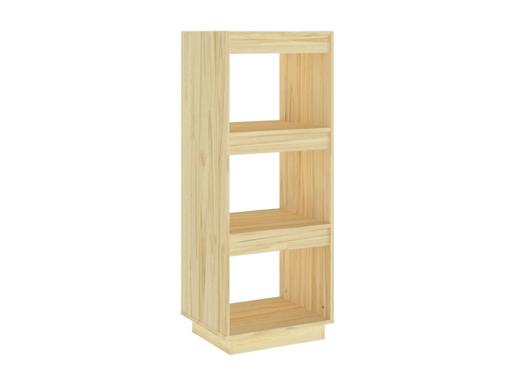 Biblioth¨¨que-S¨¦parateur de pi¨¨ce 40x35x103 Pin massif GQPT07964