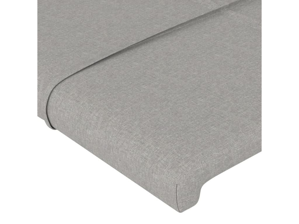 Tête de lit 2 pièces Gris clair 80x5x78/88 cm Tissu MUXJ78936