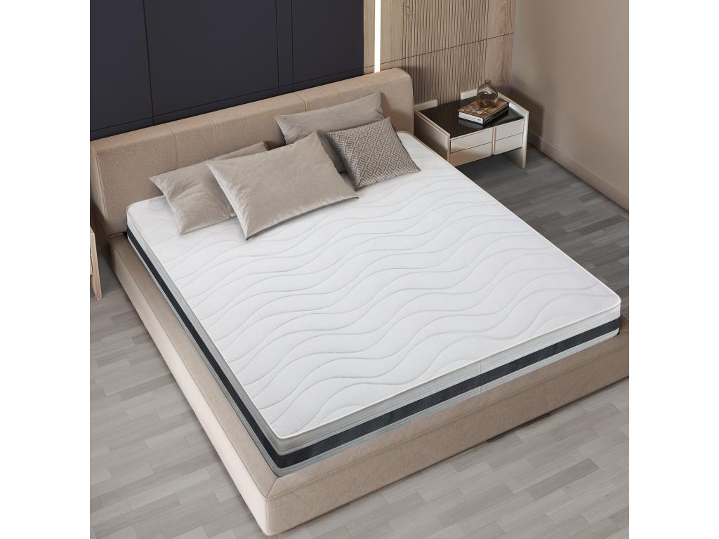 Matelas ESSENTIAL 80x190 Waterfoam Hypoallergénique 25CM fabriqué en Italie LTHR56825