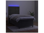 Sommier ¨¤ Chezlova de lit et matelas et LED Gris fonc¨¦ 80x200 UUBP99733
