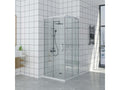 Receveur de Douche 75x90 cm Chezlova Extra Slim NOIR Cabine de Douche 75x90 cm Haut 200 cm Avec Ouverture d'Angle UTYY15316