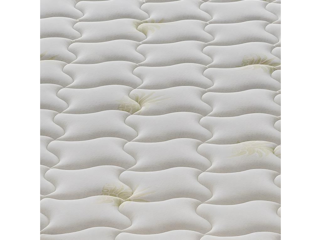 Matelas en mousse ¨¤ m¨¦moire de forme - 9 zones diff¨¦rentes - Haut 25 cm - Housse amovible en alo¨¨s 135x190 cm ASFC87102