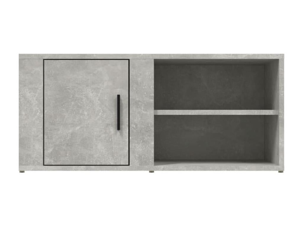 Meuble TV Gris b¨¦ton 80x31.5x36 cm Bois d'ing¨¦nierie VZGN96179