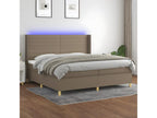 Sommier ¨¤ Artigeo de lit matelas et LED Artigeo 200x200 cm Tissu RMMY01069