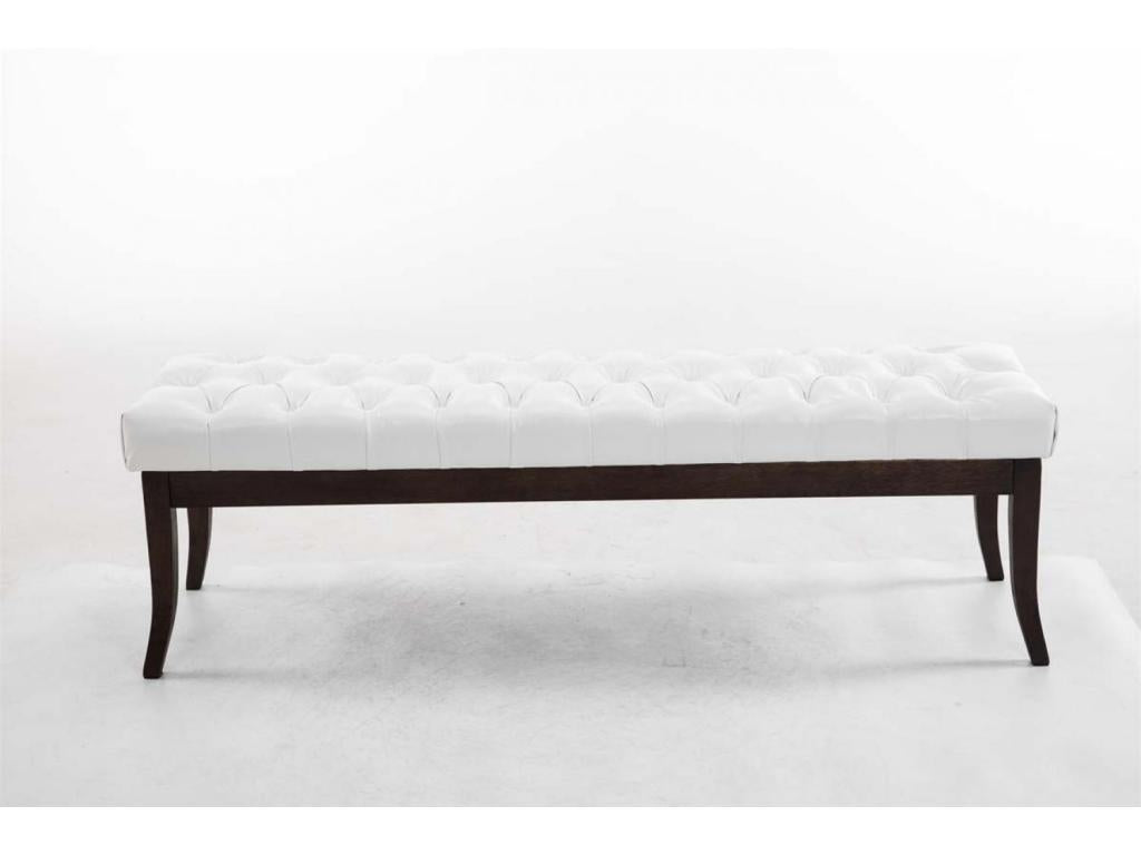 Banquette - Similicuir / Bois - Blanc - Chezlova CJZY04500