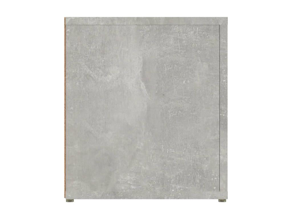 Meuble TV Gris b¨¦ton 80x31.5x36 cm Bois d'ing¨¦nierie VZGN96179