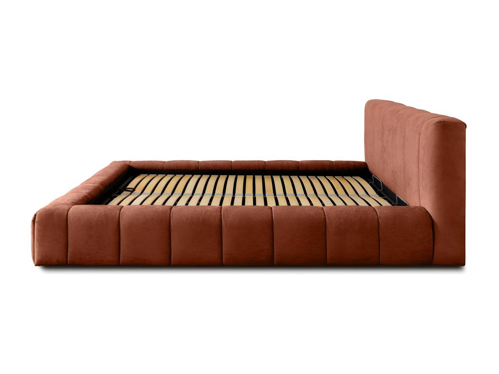 Lit coffre 140x200 Couleuris rouge - Collection Chezlova AUYY36483