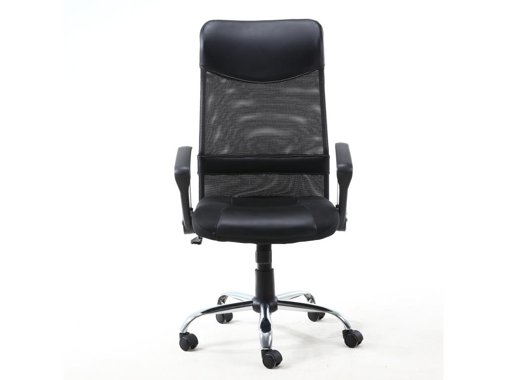 Chaise de Bureau Artigeo relevable et Fauteuil inclinable en Simili Cuir Noir FJDP77934