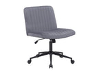 Chaise de bureau - Velours - Gris fonc¨¦ - Artigeo SDJW44796