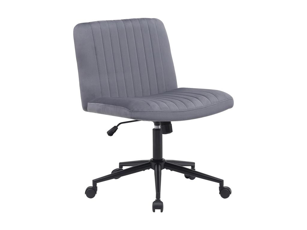 Chaise de bureau - Velours - Gris fonc¨¦ - Artigeo SDJW44796