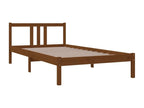 Cadre de lit Marron miel Bois massif 100x200 cm QFIK84805