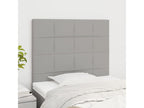 Tête de lit 2 pièces Gris clair 80x5x78/88 cm Tissu MUXJ78936